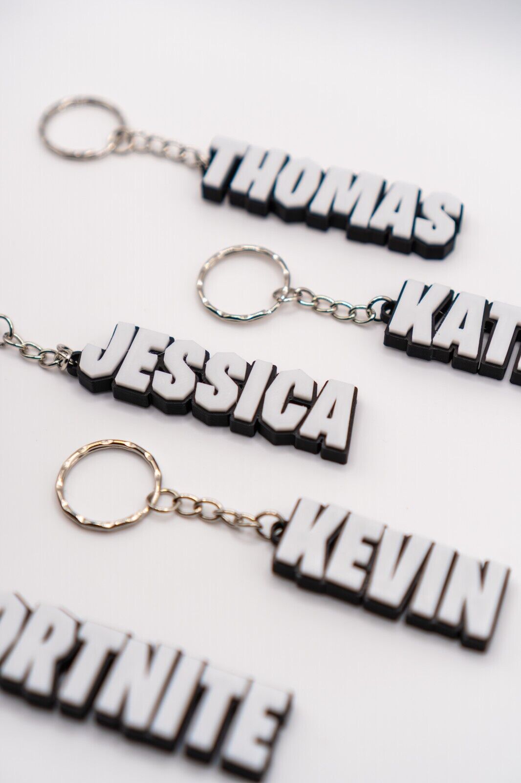 Personalised Fortnite Name Keychain | Custom 3D Printed Bag Charm | Gamer Fan Gift | Party Favour | School Bag Tag - Molten Prints