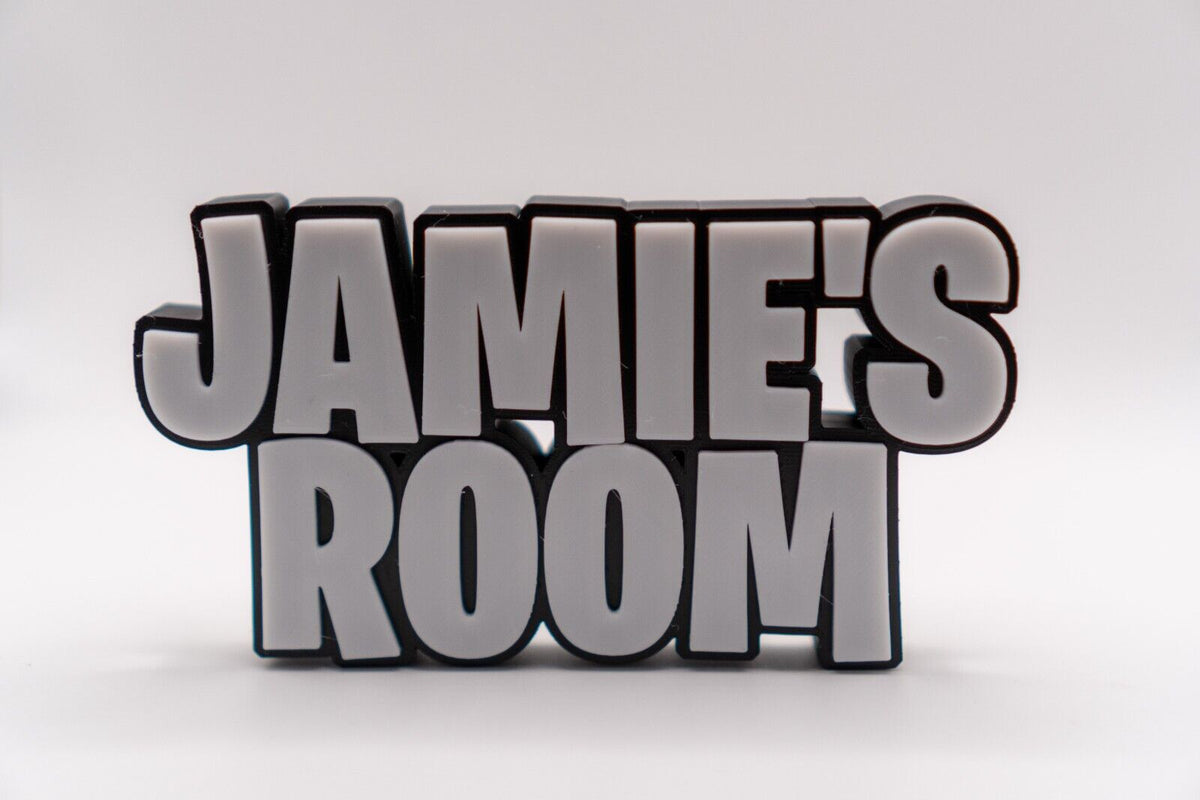 Personalised Fortnite Name Plate | Custom 3D Printed Gamer Door Sign | Battle Royale Bedroom Decor | Gamer Gift - Molten Prints