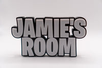 Personalised Fortnite Name Plate | Custom 3D Printed Gamer Door Sign | Battle Royale Bedroom Decor | Gamer Gift - Molten Prints