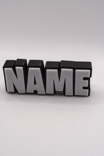 Personalised Fortnite Name Plate | Custom 3D Printed Gamer Door Sign | Battle Royale Bedroom Decor | Gamer Gift - Molten Prints