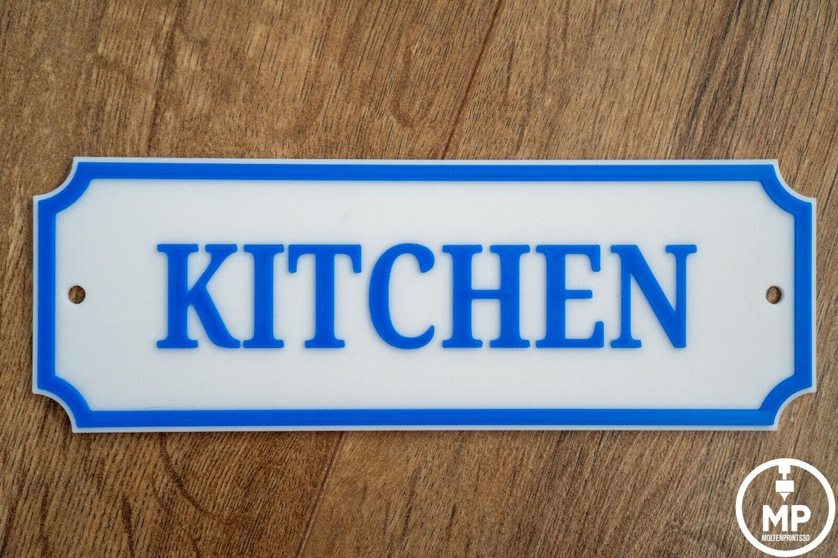 Personalised Name Sign, Door Plaque, Name Plate, Custom Text, Perfect Gift - Molten Prints