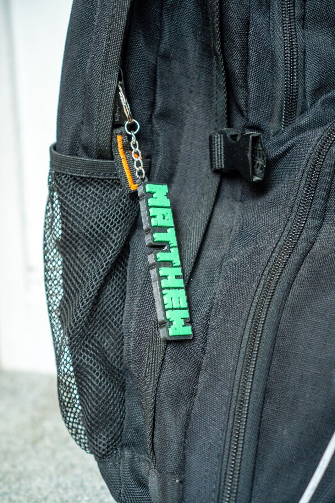Personalised Pixel Name Keychain | Custom 3D Printed Bag Charm | Kids Birthday Gift | Party Favour | School Bag Tag - Molten Prints