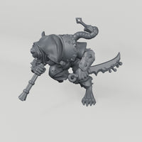 Ratfolk 4 unpainted resin miniature turntable