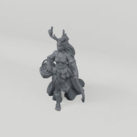 Druid. Exact unpainted sculpt turntable. SKU DRUUNP-C5AH-MOL. Supplied unpainted.