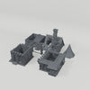 Ravenloft Manor turntable showing exactly the 5 included terrain pieces, no accessories included