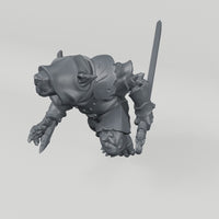 Ratfolk 3 unpainted resin miniature turntable