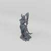 Tiefling Mage. Exact unpainted sculpt turntable. SKU TIEMAG-O5AH-MOL. Supplied unpainted.