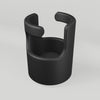 360 degree view of black PETG Public Shower Button Attachment