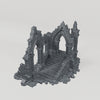 Stepped Gothic Church Ruin - Turntable of the exact included terrain geometry