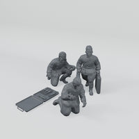 Rubble March Mortar complete unassembled resin kit turntable.