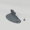 Dun Kaeroth Ruin 4 turntable with 28mm scale figure for reference; figure not included