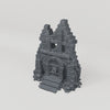 Timber Braced House Facade - Turntable of the exact included terrain geometry