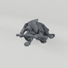 Ratfolk 6 unpainted resin miniature turntable
