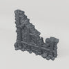 Timber Braced Ruined Wall - Turntable of the exact included terrain geometry