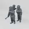 Rubble March Crew complete three-figure unassembled kit turntable.