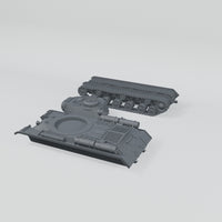 Rubble March Breaker complete unassembled part set turntable, including two tracks.