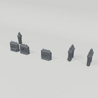 Stone Wall Set I, terrain-only 360 degree turntable