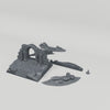 Gate of Dun Kaeroth turntable with 28mm scale figure for reference; figure not included