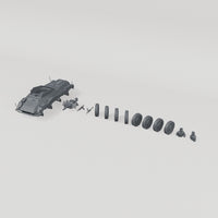 Iron Advance Short-Gun Armoured Car. Complete kit, supplied unpainted. SKU IROADV-71IH-MOL. Variant 55131786182993.