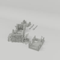 Ruined Barn 28mm terrain component turntable video