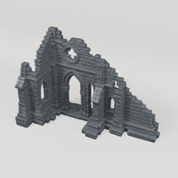 Three Arch Church Wall Ruin - Turntable of the exact included terrain geometry