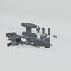 Rubble March Cannon complete unassembled resin kit turntable.
