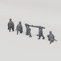 Iron Advance Combat Engineers complete kit unpainted turntable. SKU IROADV-I4H-MOL. Variant 55131783889233.