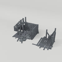 Ruined House, terrain-only 360 degree turntable