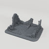 Ruined House Foundation with Barrels - Turntable of the exact included terrain geometry