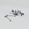 Rubble March Field complete unassembled five-figure field gun kit turntable.