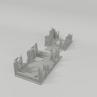 Barn - Ruined Add-On 28mm terrain component turntable video