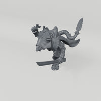 Ratfolk 5 unpainted resin miniature turntable
