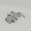 Ruined Black Lions Bastion Tower 28mm terrain component turntable video