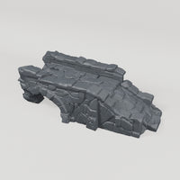 Ruined Bridge with Low Parapet - Turntable of the exact included terrain geometry