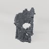 Ruined Tower with Exterior Stairs - Turntable of the exact included terrain geometry