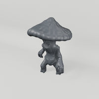 Mushroom Folk 2 unpainted resin miniature turntable