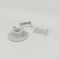Old Well 28mm terrain component turntable video