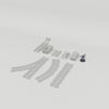 Medieval Town Mine Set 2 turntable with dark grey 28mm miniature for scale