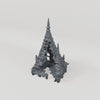 Ruined Tower with Tiled Spires - Turntable of the exact included terrain geometry