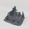 Ruined House with Interior Stairs - Turntable of the exact included terrain geometry