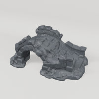 Broken Stone Arch Bridge - Turntable of the exact included terrain geometry