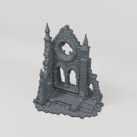 Rose Window Church Front - Turntable of the exact included terrain geometry