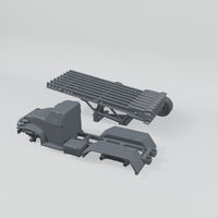 Rubble March Rockets complete unassembled resin kit turntable.