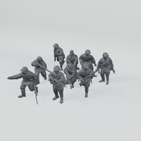 Rubble March Rifles complete unassembled resin kit turntable.