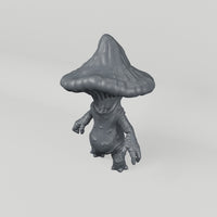 Mushroom Folk 1 unpainted resin miniature turntable