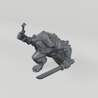 Ratfolk 2 unpainted resin miniature turntable