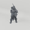 Human Battle Mage. Exact unpainted sculpt turntable. SKU HUMBAT-O6EH-MOL. Supplied unpainted.