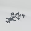 Rubble March AA Gun complete unassembled resin kit turntable.