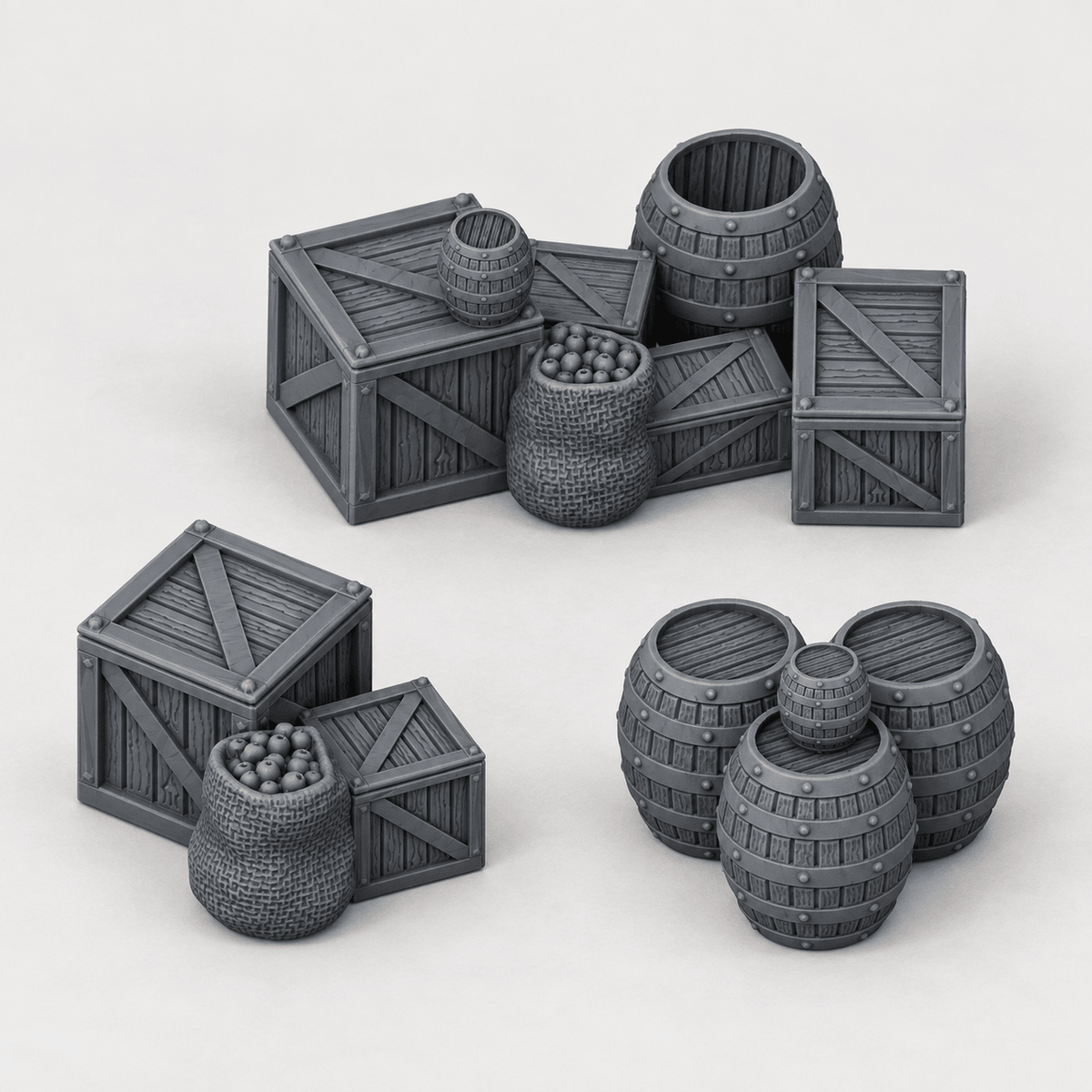 Provisions Cache, 28mm Fantasy Terrain - Molten Prints