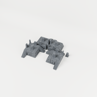Pyramid Sanctuary unpainted 28mm tabletop terrain, supplied as separate printed parts